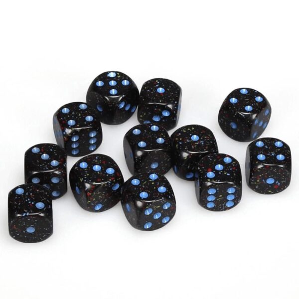 Boite de 36d6 Speckled Blue Stars