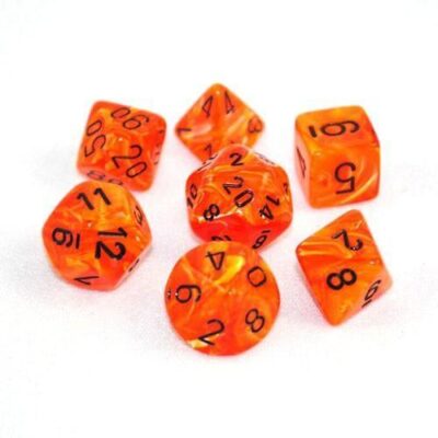 Dés en boite Vortex Orange w/black