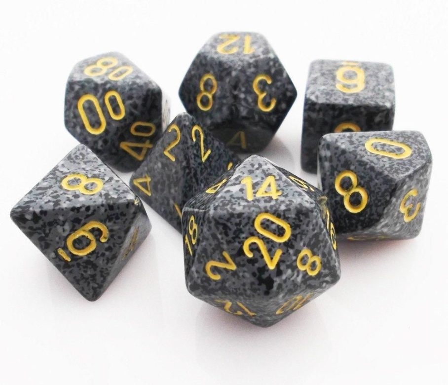Dés en boite Speckled Urban Camo