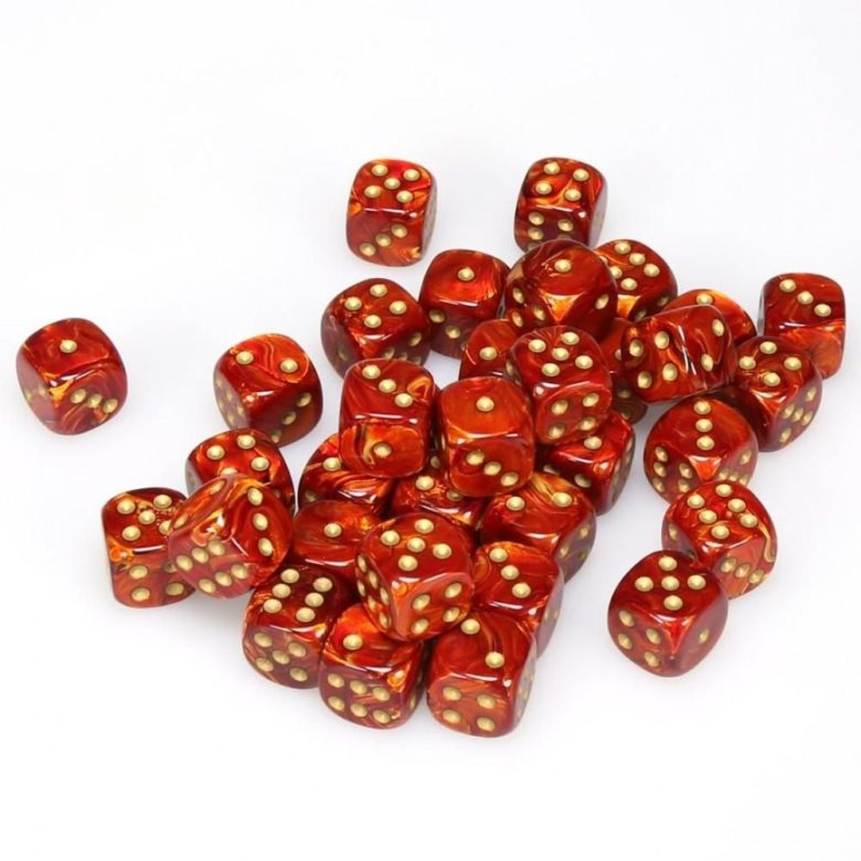 Boite de 36d6 Scarab Scarlet w/gold