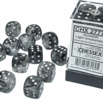 Boite de 12d6 Light Smoke w/silver