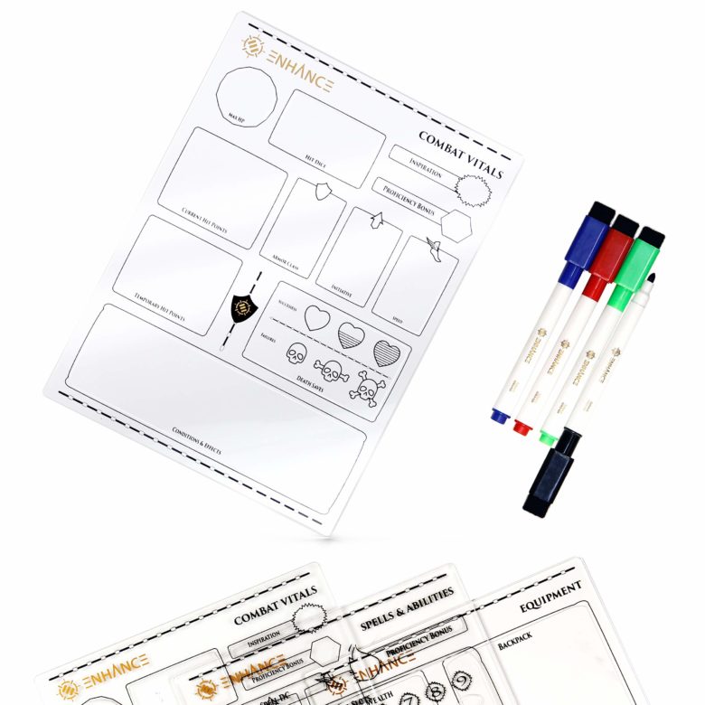 RPG Acrylic Character Sheet
